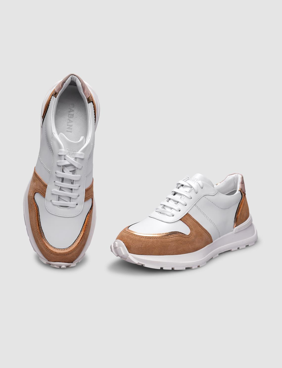 %100 Hakiki Deri Beyaz Kadın Ayakkabı