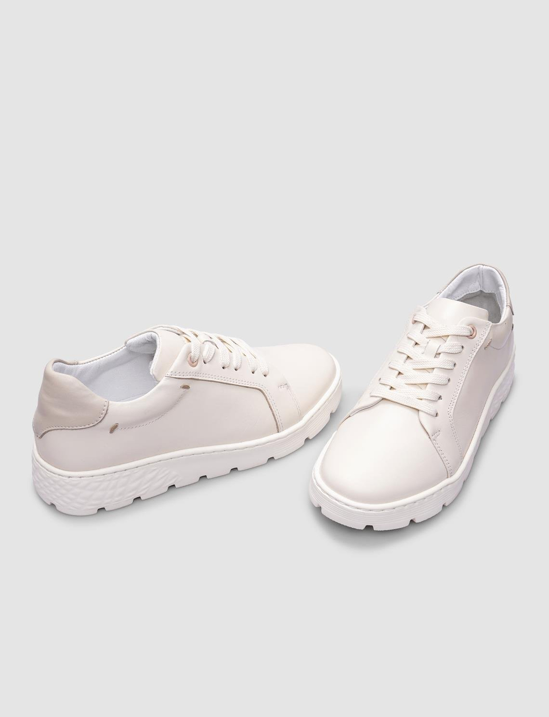 %100 Hakiki Deri Beyaz Kadın Ayakkabı