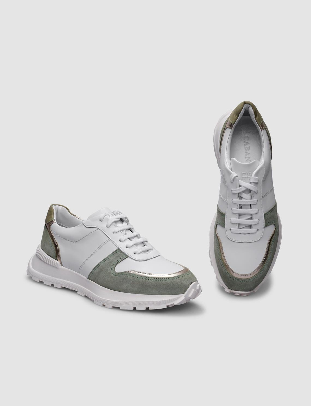 %100 Hakiki Deri Beyaz Kadın Ayakkabı