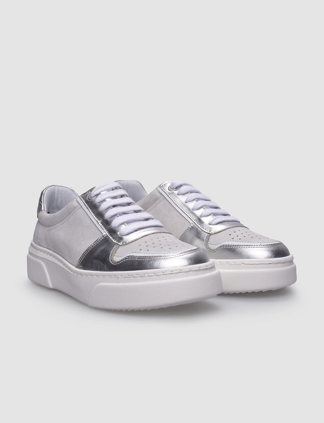 %100 Hakiki Deri Beyaz Kadın Ayakkabı