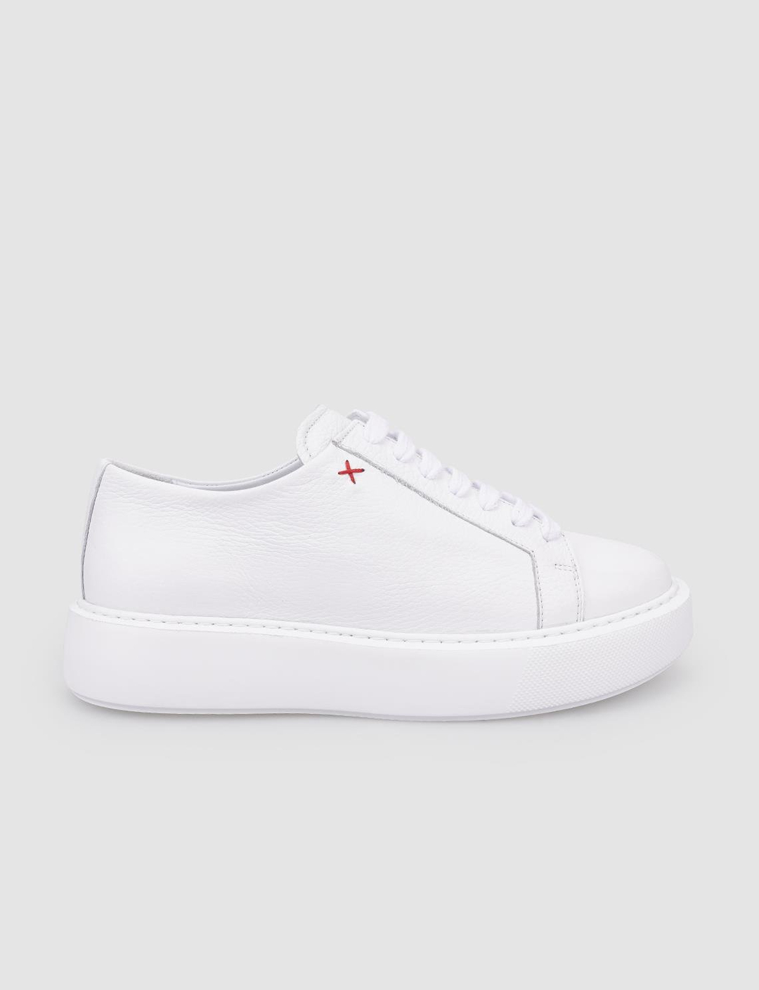 %100 Hakiki Deri Beyaz Kadın Ayakkabı