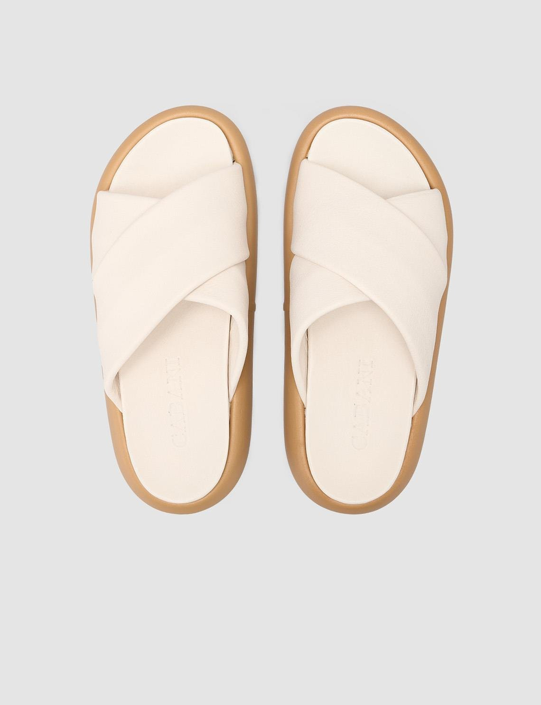 %100 Hakiki Deri Beyaz Kadın Terlik