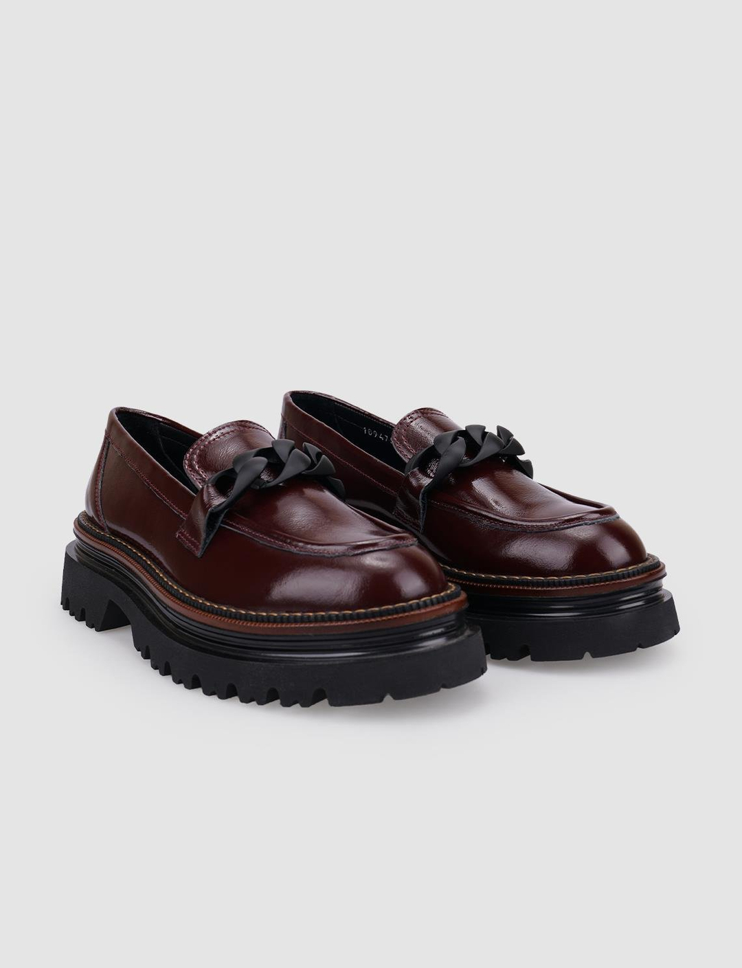 %100 Hakiki Deri Bordo Kadın Ayakkabı