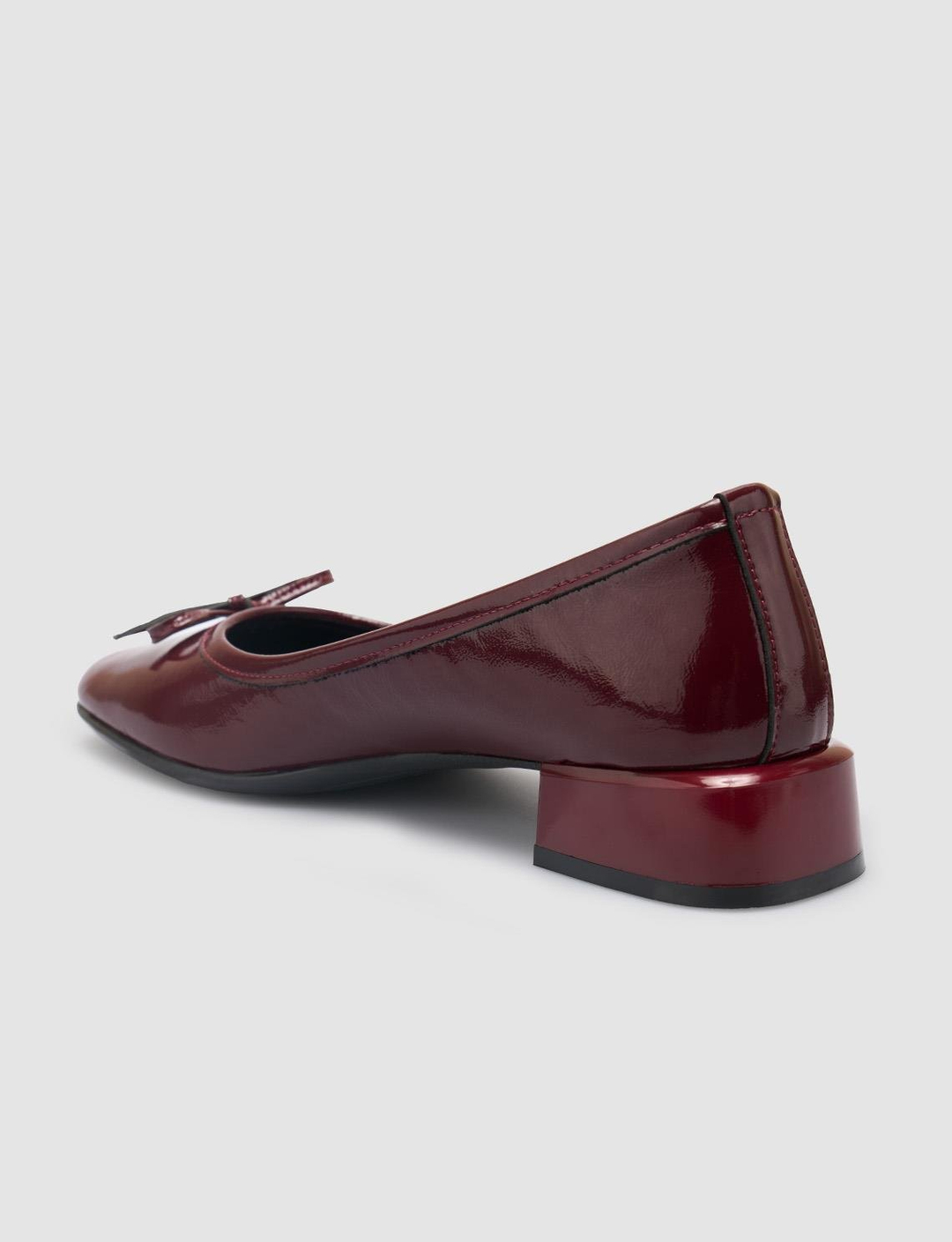 %100 Hakiki Deri Bordo Kadın Ayakkabı