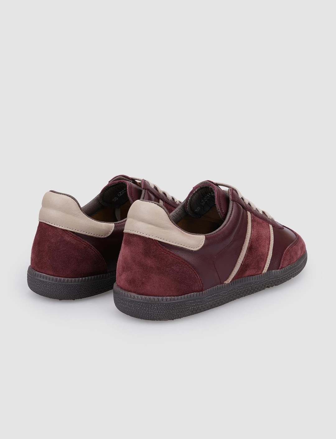 %100 Hakiki Deri Bordo Kadın Ayakkabı