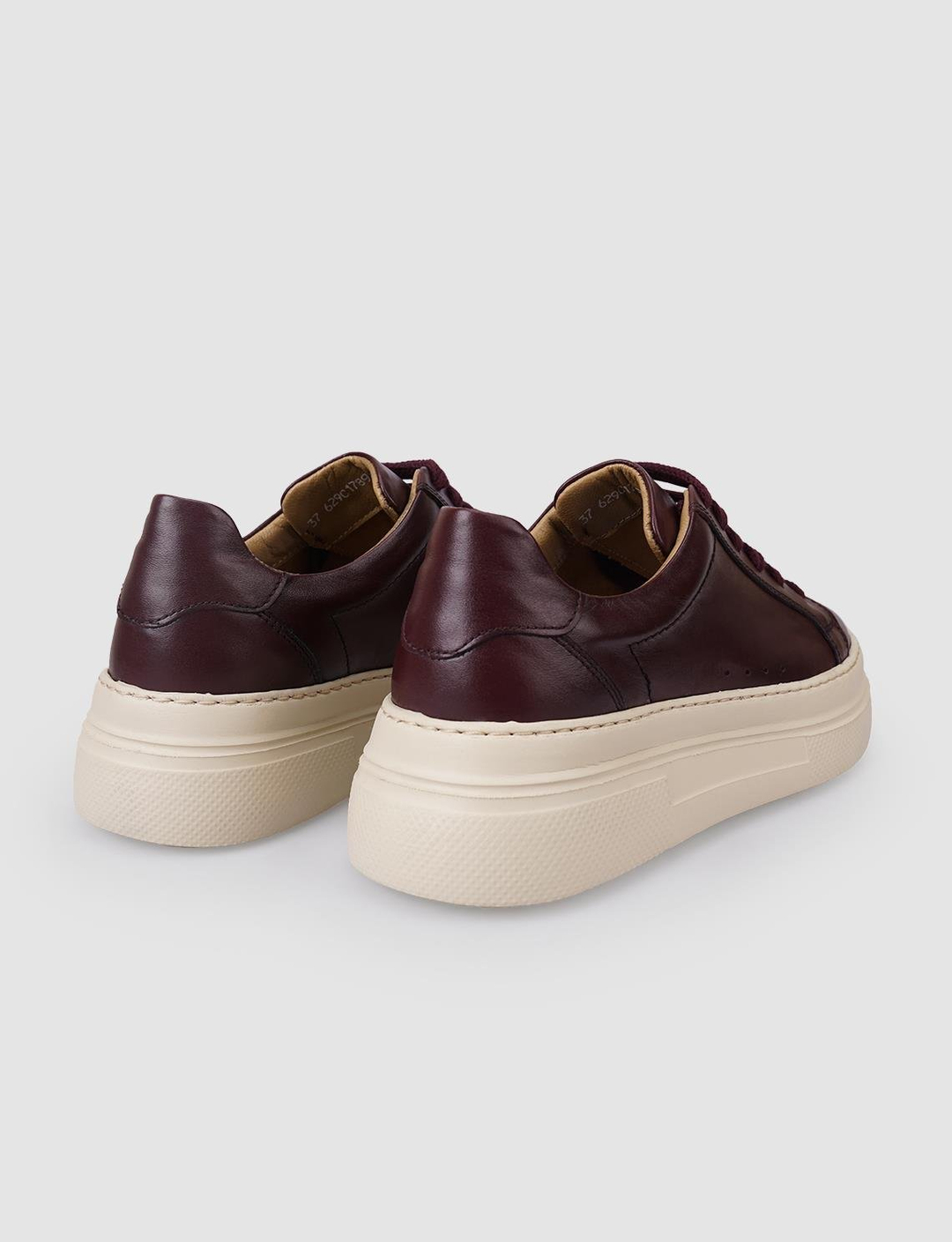 %100 Hakiki Deri Bordo Kadın Ayakkabı