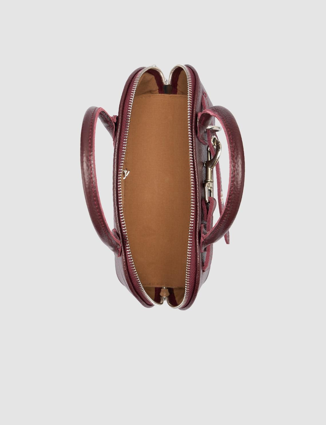 %100 Hakiki Deri Bordo Kadın Çanta