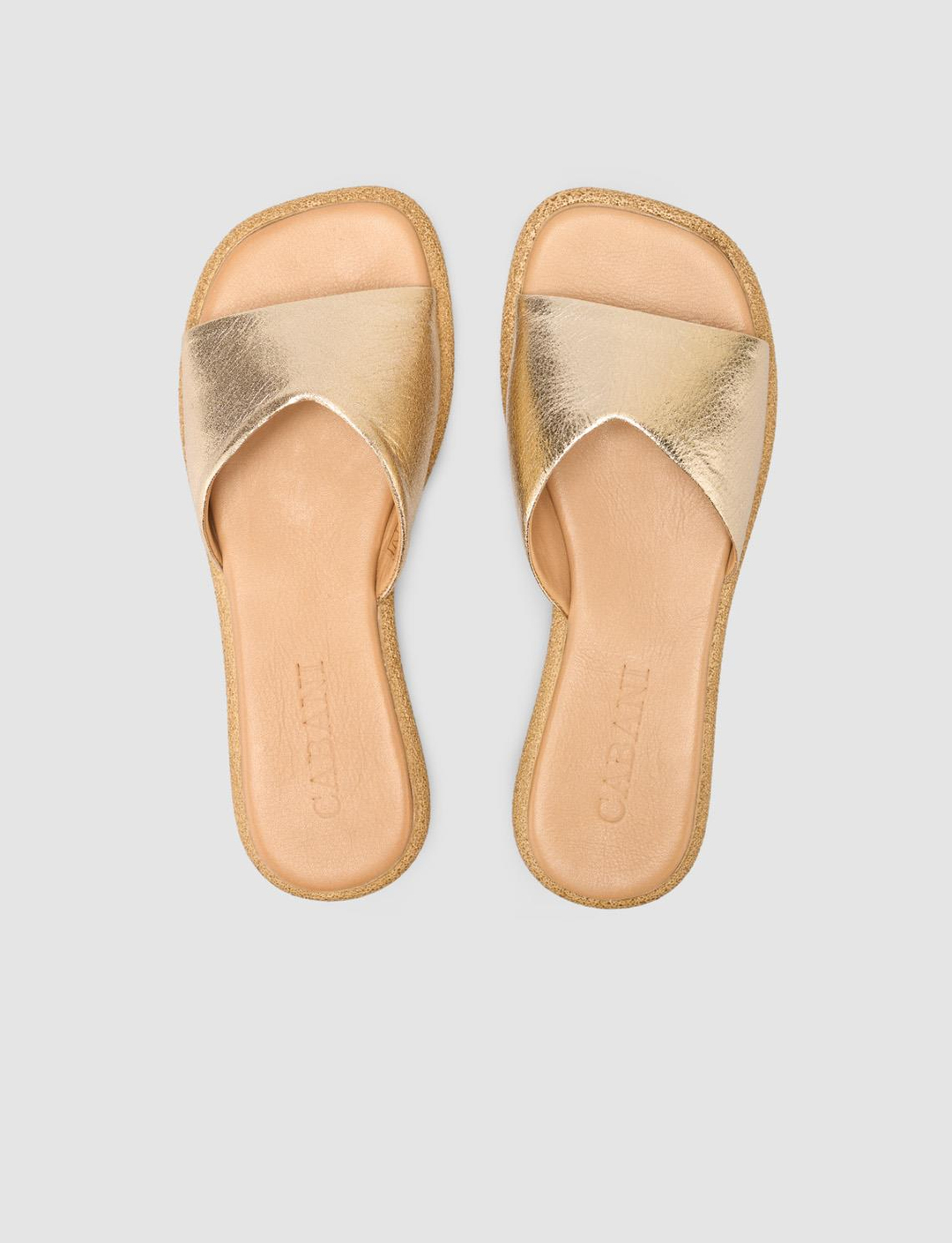 %100 Hakiki Deri Gold Kadın Terlik