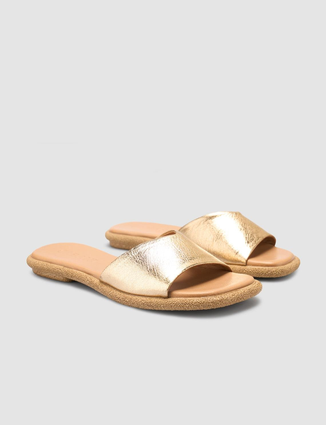 %100 Hakiki Deri Gold Kadın Terlik