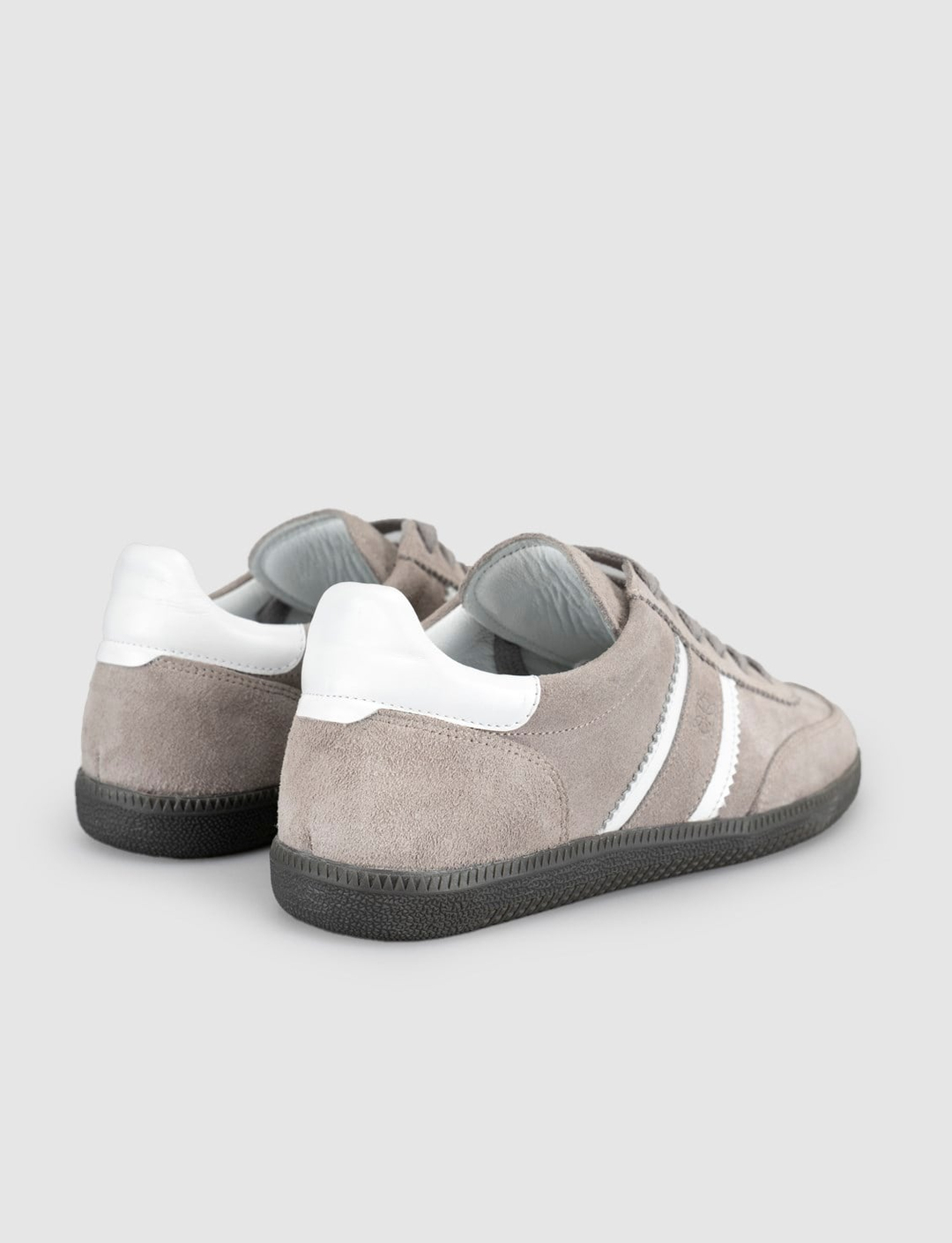 %100 Hakiki Deri Gri Bağcıklı Kadın Sneaker