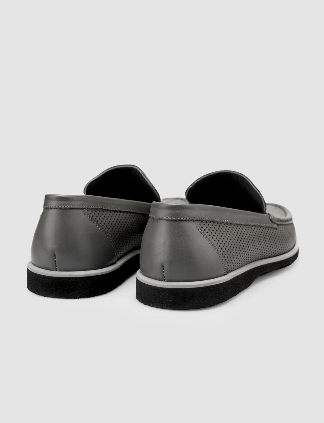 %100 Hakiki Deri Gri Erkek Ayakkabı