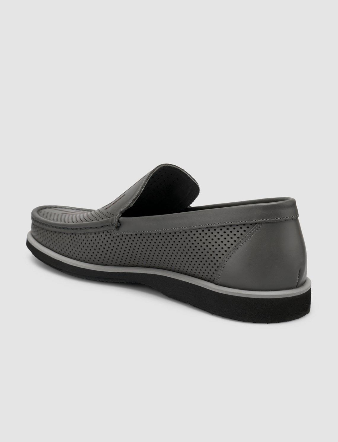 %100 Hakiki Deri Gri Erkek Ayakkabı