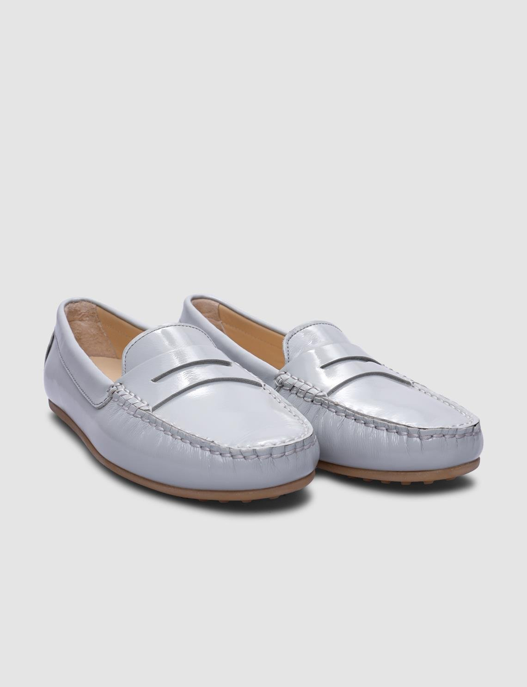 %100 Hakiki Deri Gri Kadın Ayakkabı