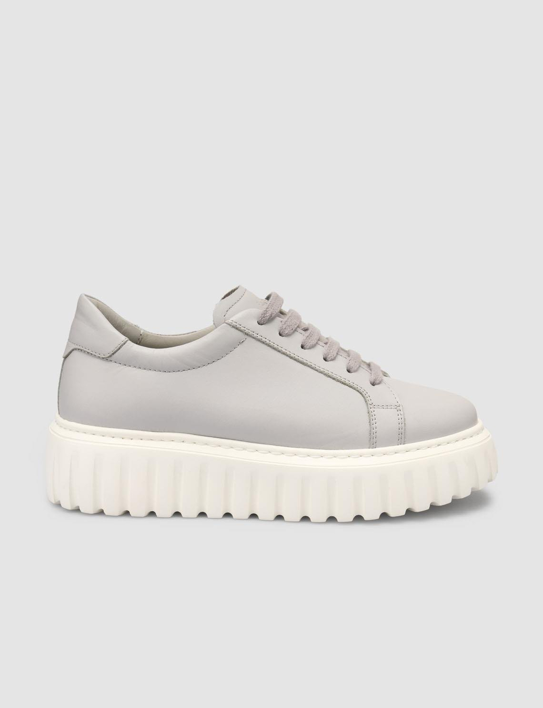 %100 Hakiki Deri Gri Kadın Ayakkabı