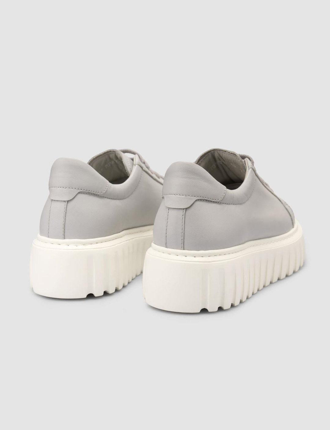 %100 Hakiki Deri Gri Kadın Ayakkabı