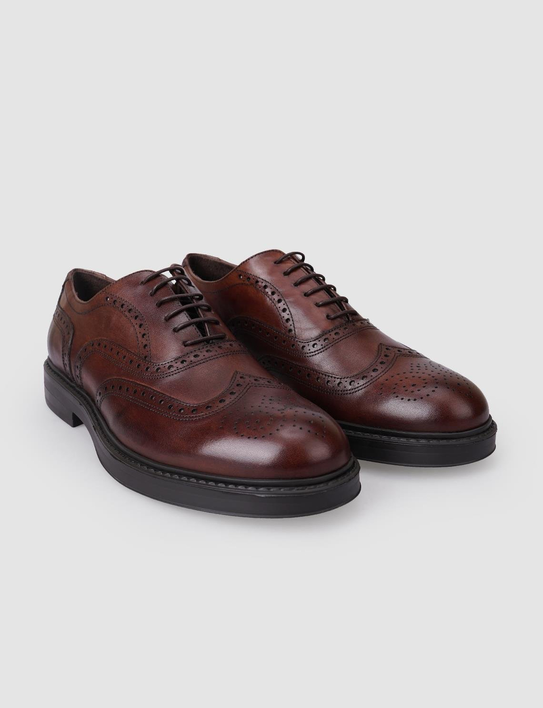 %100 Hakiki Deri Kahverengi Erkek Ayakkabı