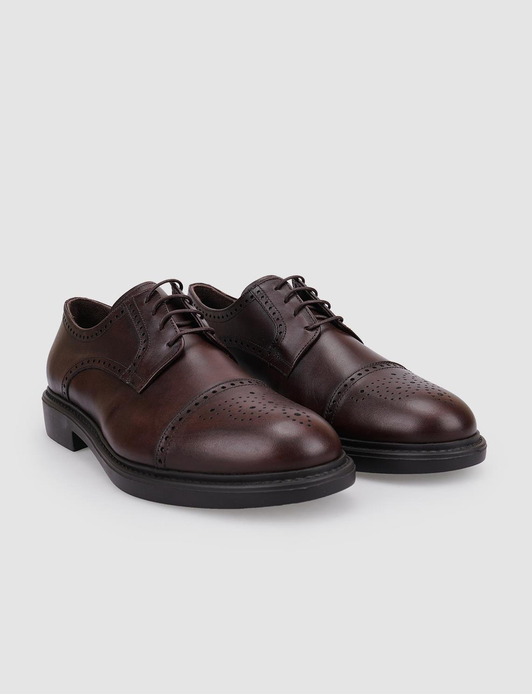 %100 Hakiki Deri Kahverengi Erkek Ayakkabı