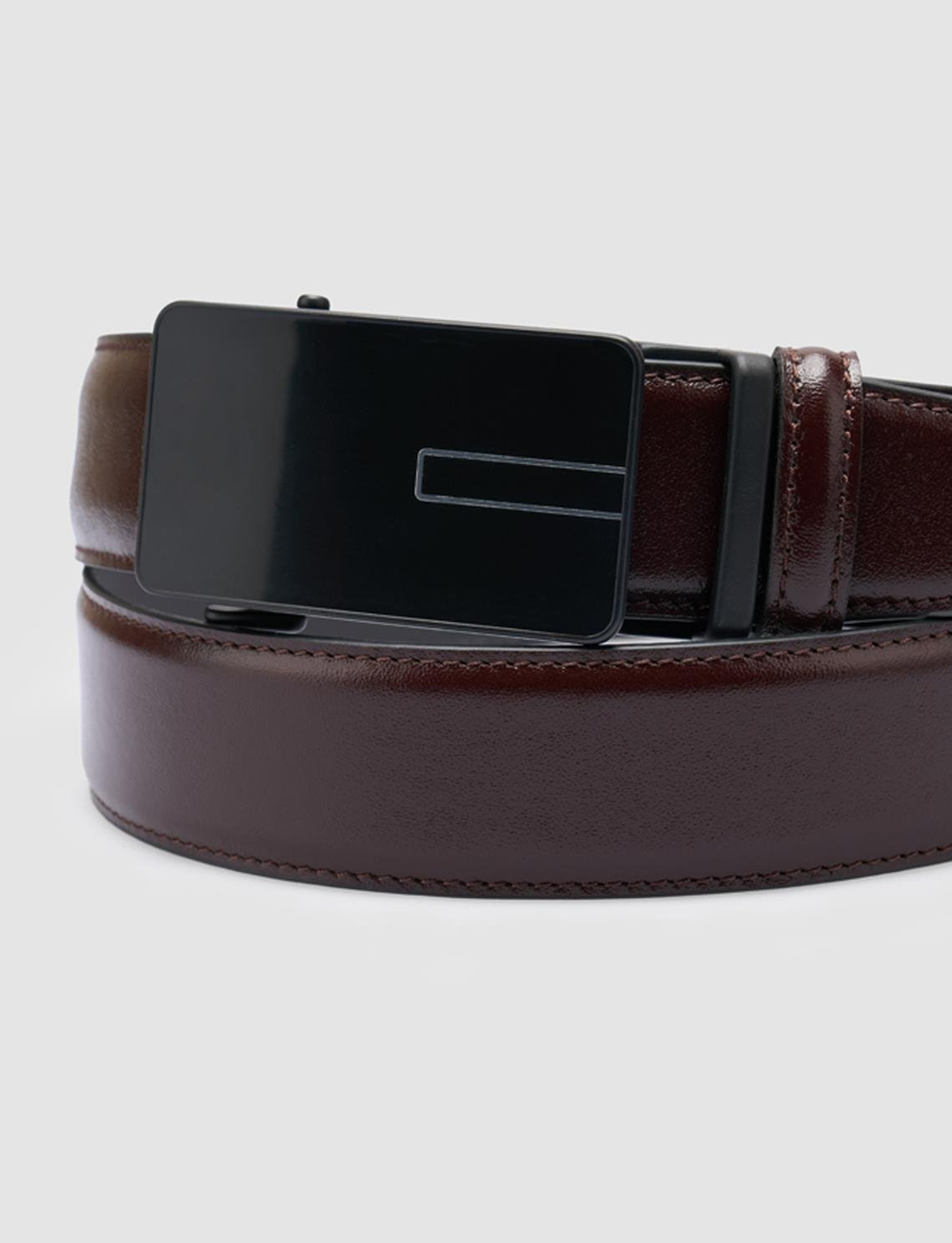 %100 Hakiki Deri Kahverengi Erkek Kemer