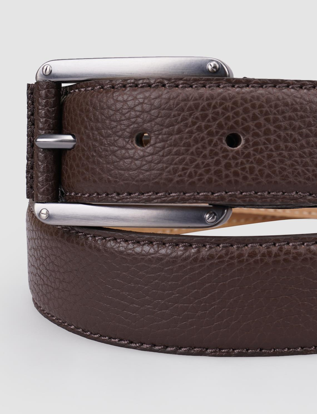 %100 Hakiki Deri Kahverengi Erkek Kemer