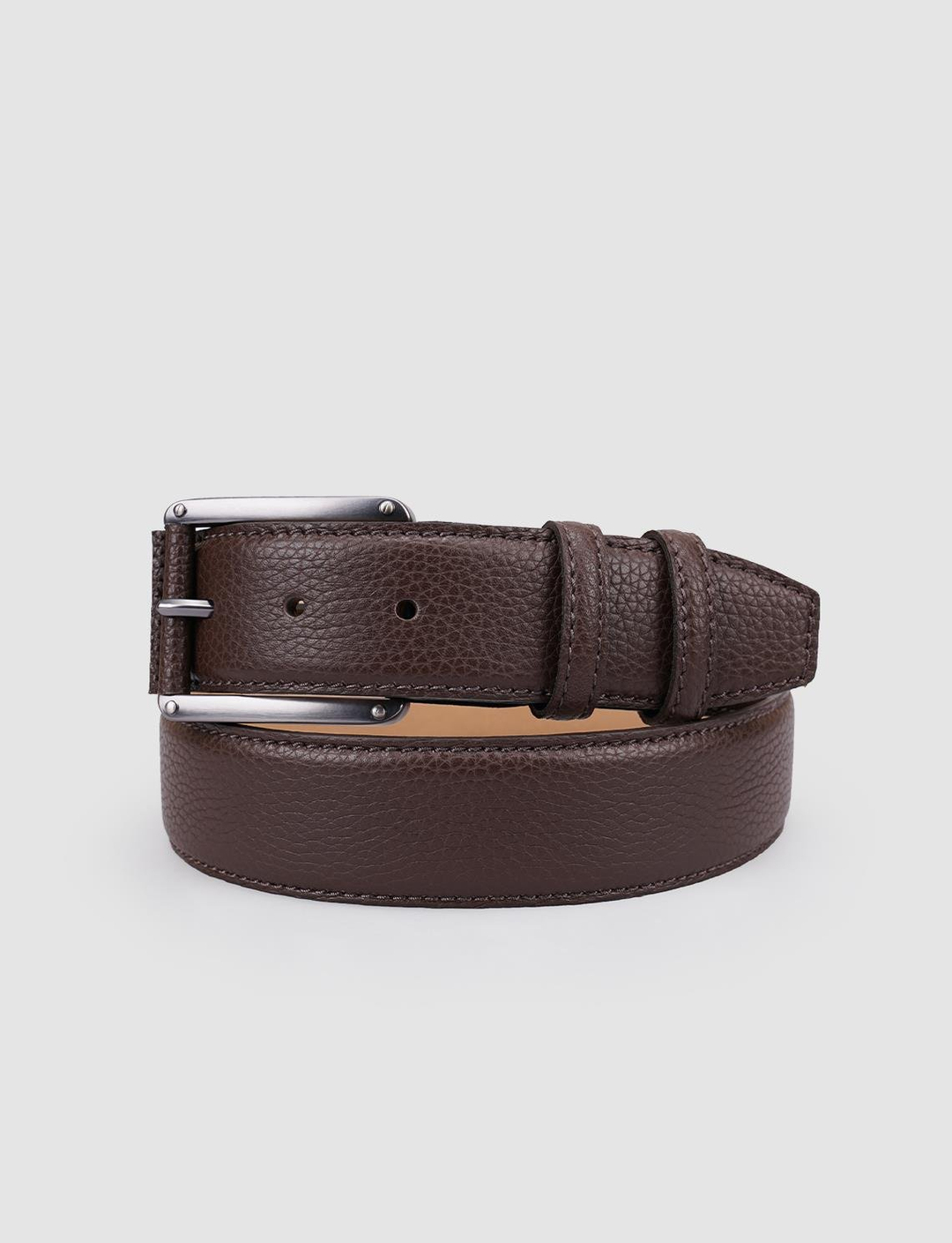 %100 Hakiki Deri Kahverengi Erkek Kemer