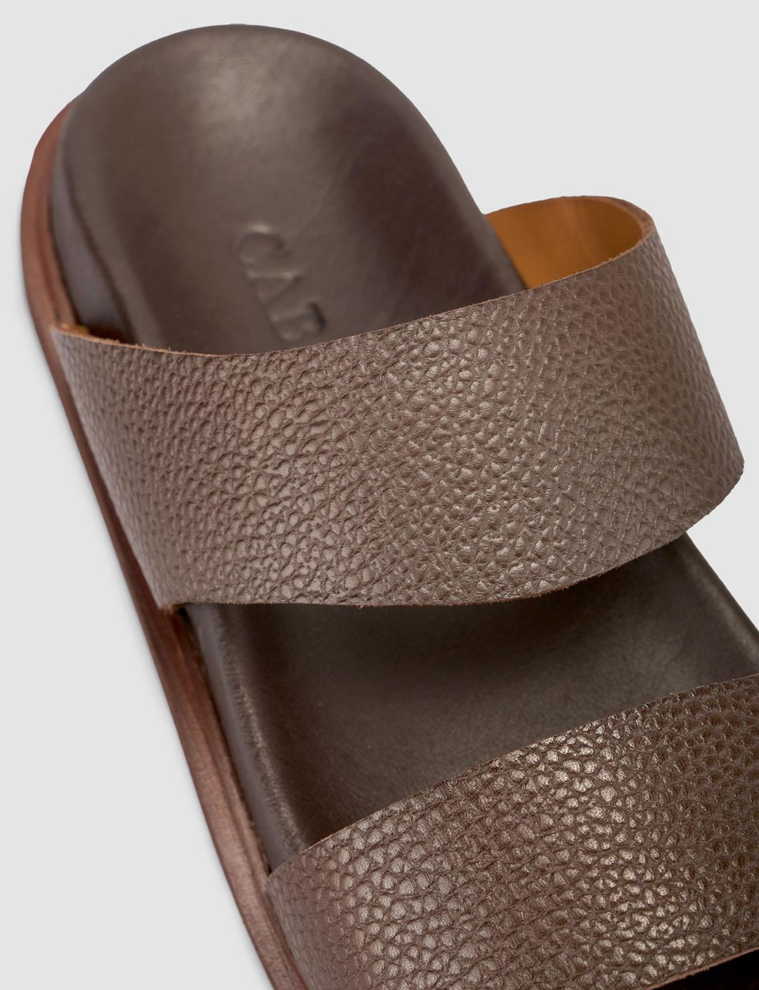 %100 Hakiki Deri Kahverengi Erkek Terlik