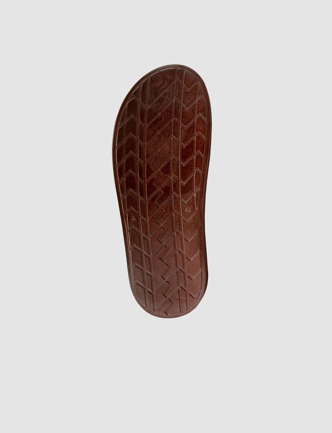 %100 Hakiki Deri Kahverengi Erkek Terlik