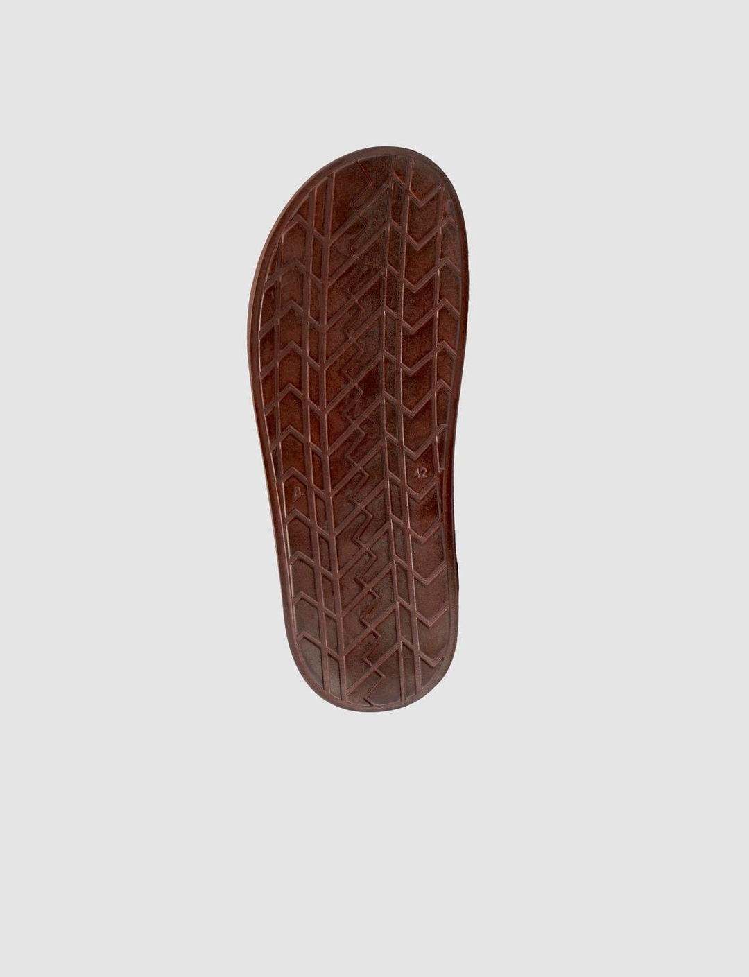 %100 Hakiki Deri Kahverengi Erkek Terlik