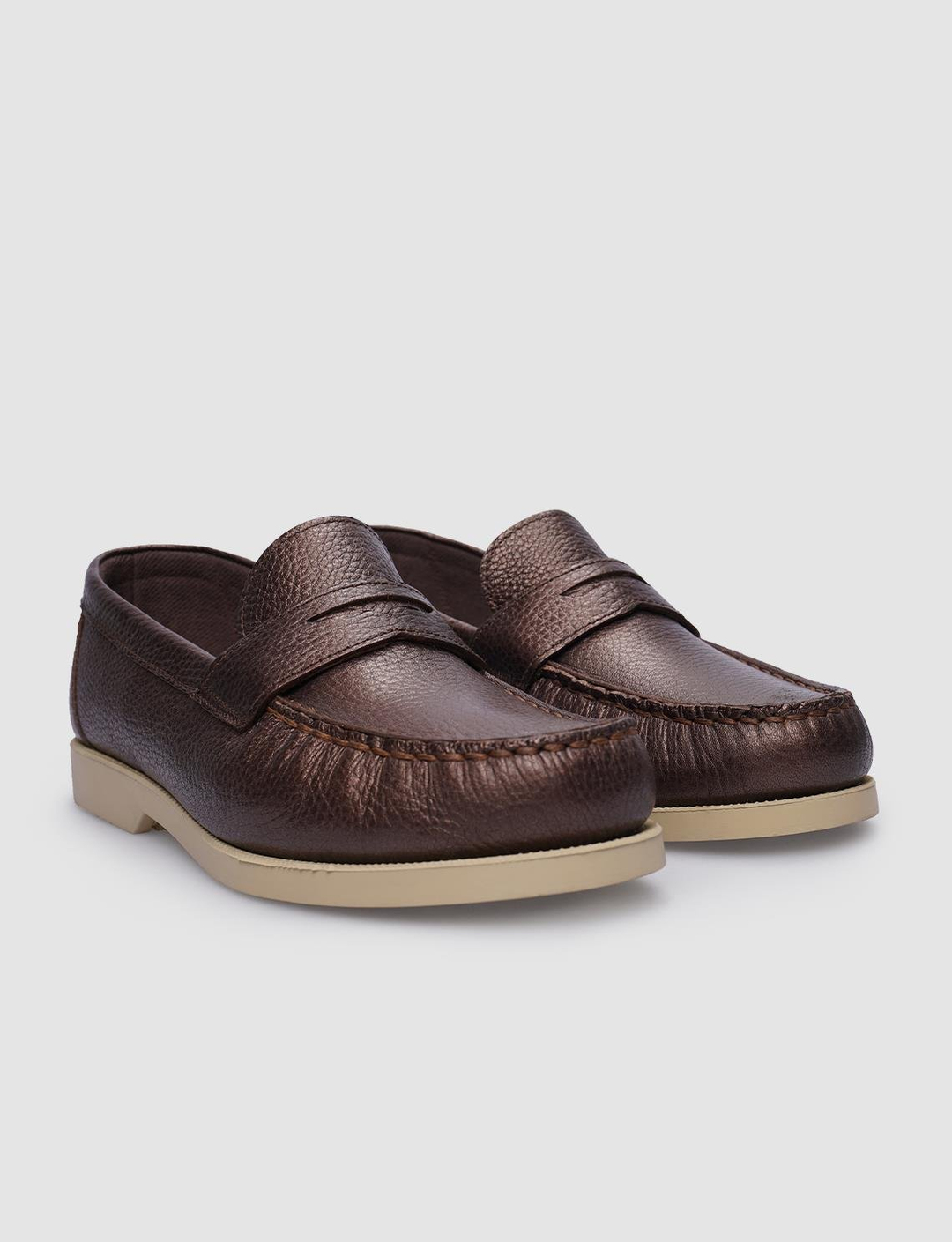 %100 Hakiki Deri Kahverengi Kadın Ayakkabı