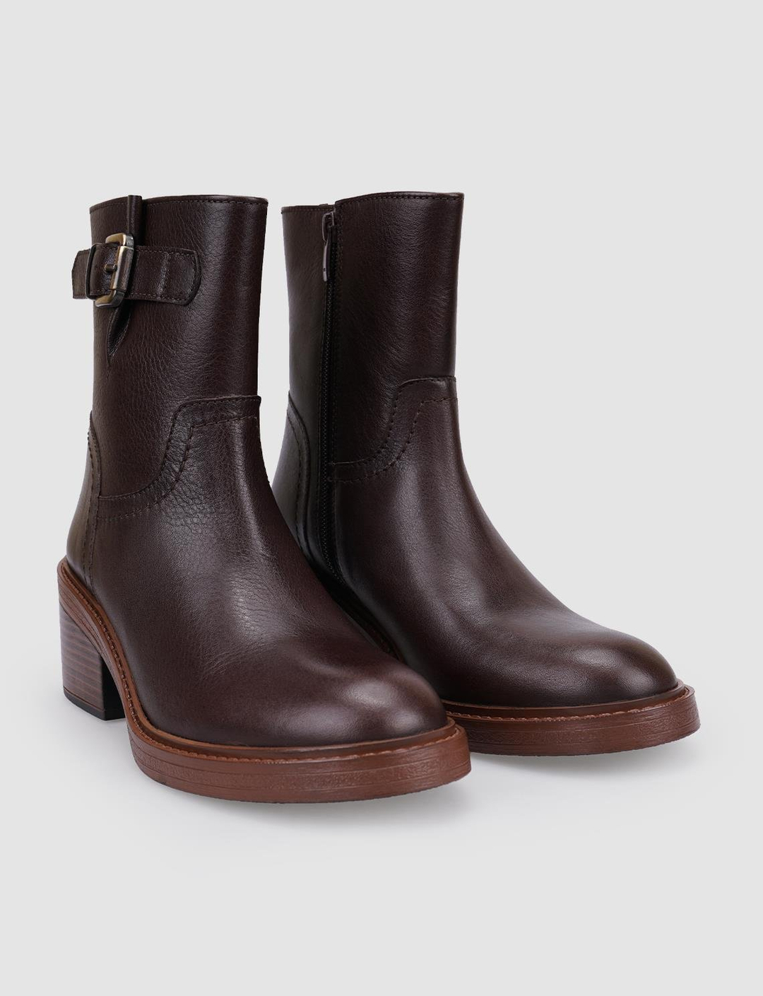 %100 Hakiki Deri Kahverengi Kadın Bot