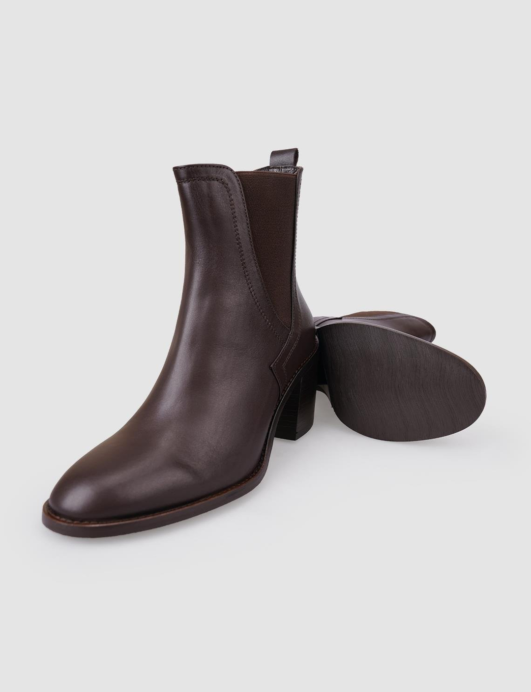%100 Hakiki Deri Kahverengi Kadın Bot