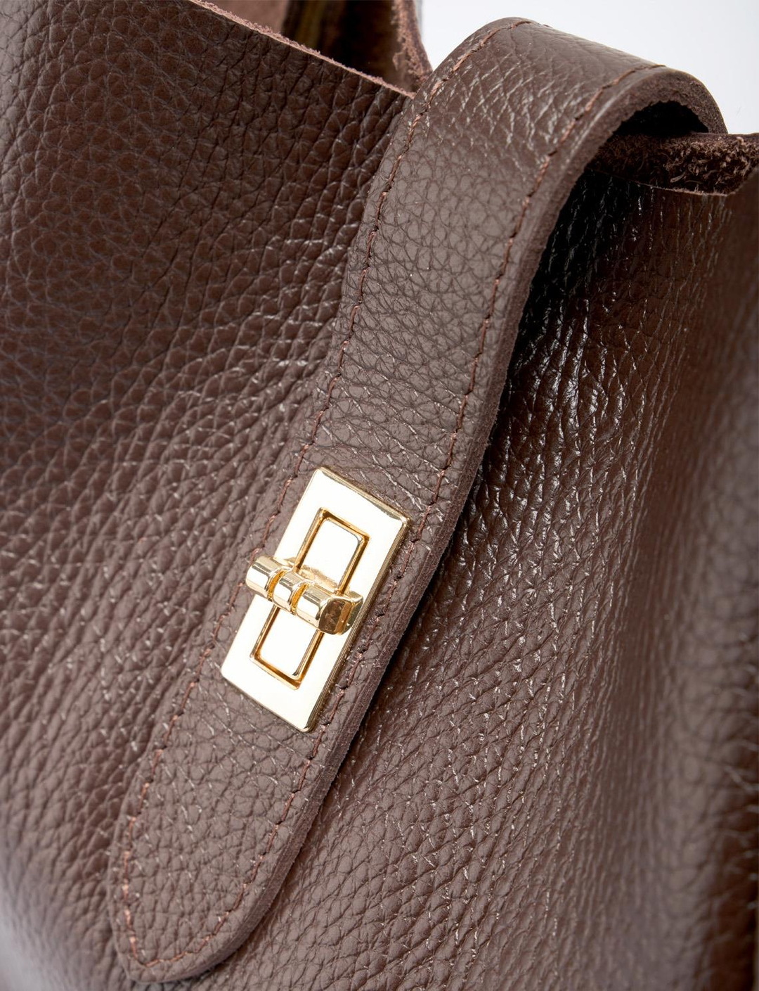 %100 Hakiki Deri Kahverengi Kadın Çanta