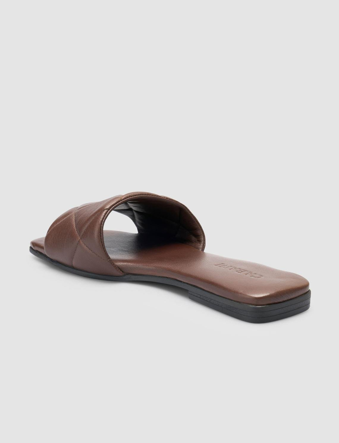 %100 Hakiki Deri Kahverengi Kadın Terlik