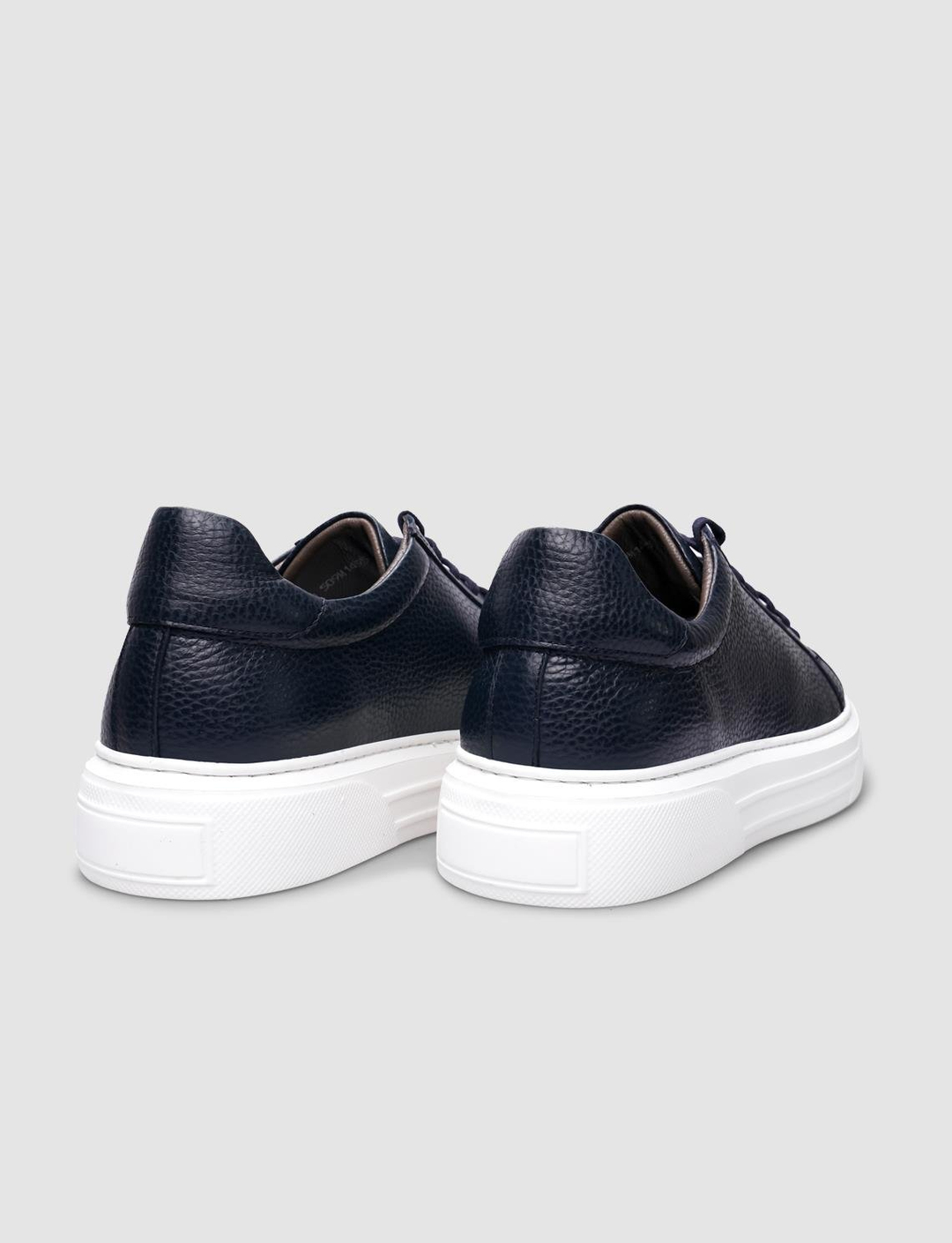 %100 Hakiki Deri Lacivert Bağcıklı Erkek Ayakkabı