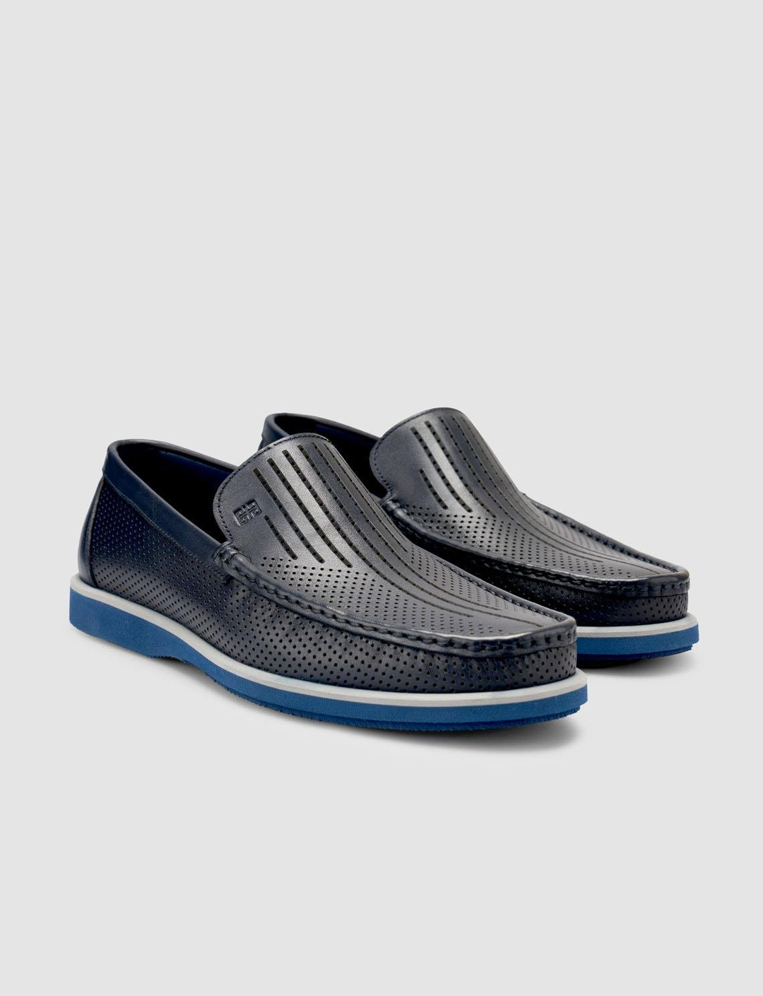 %100 Hakiki Deri Lacivert Erkek Ayakkabı