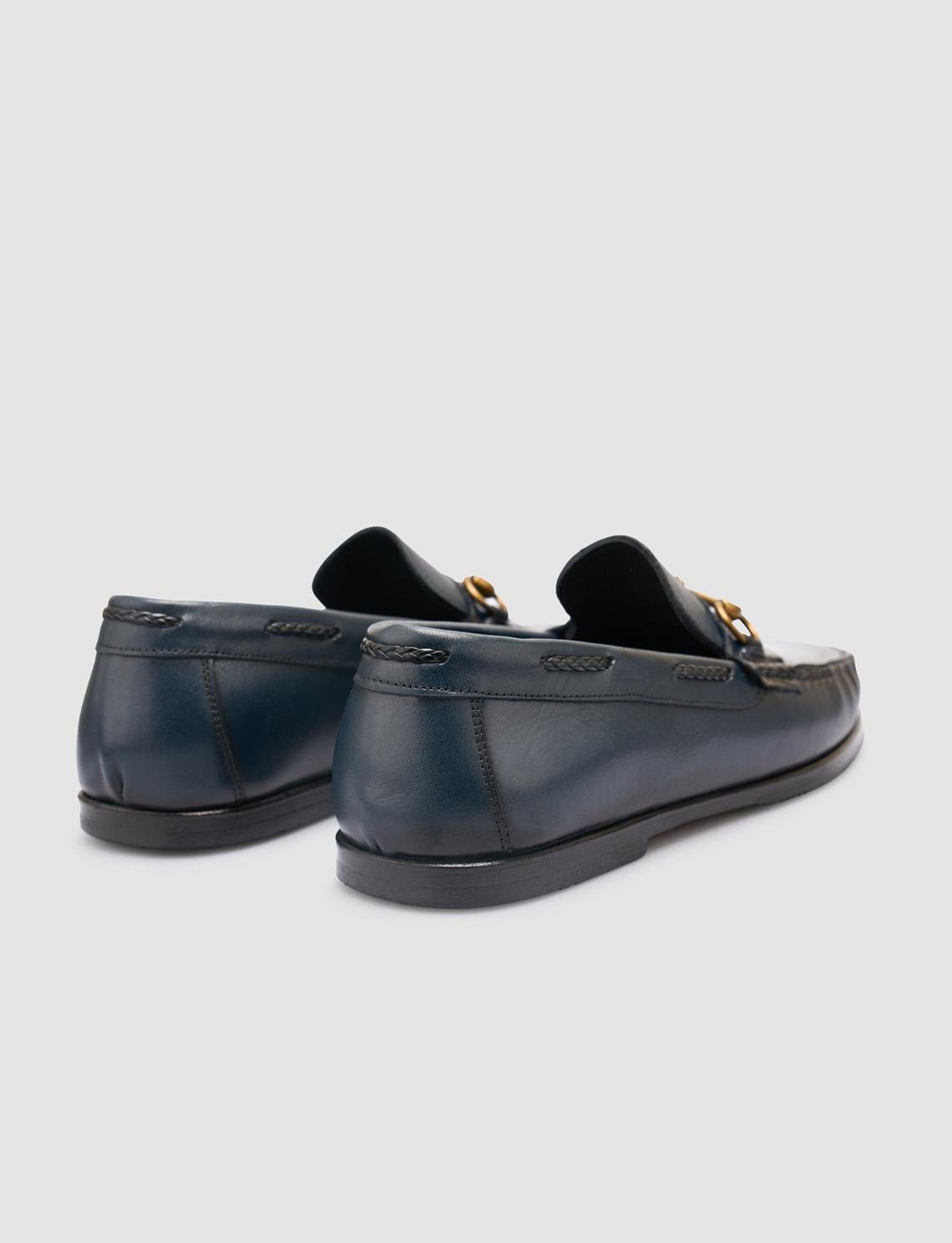 %100 Hakiki Deri Lacivert Erkek Ayakkabı