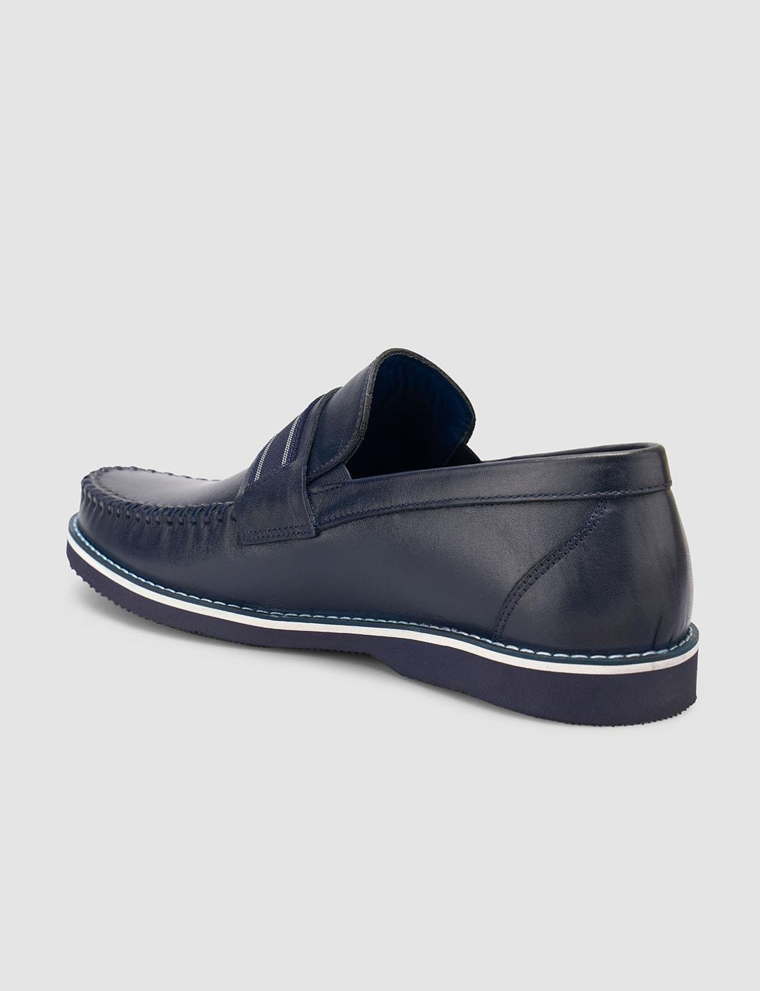%100 Hakiki Deri Lacivert Erkek Ayakkabı