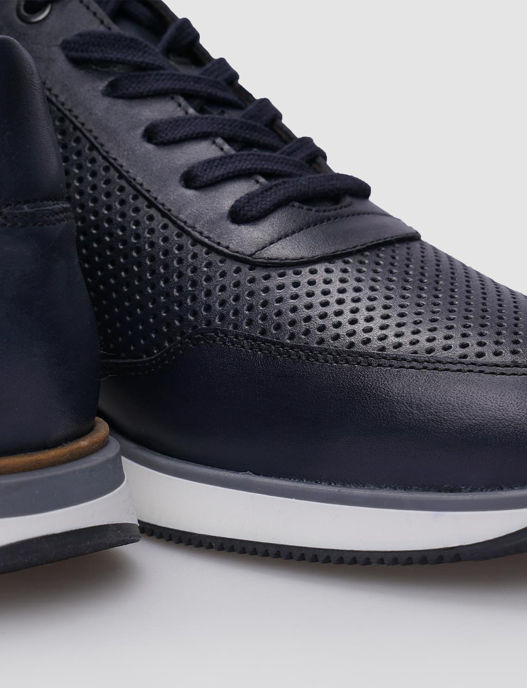 %100 Hakiki Deri Lacivert Erkek Ayakkabı