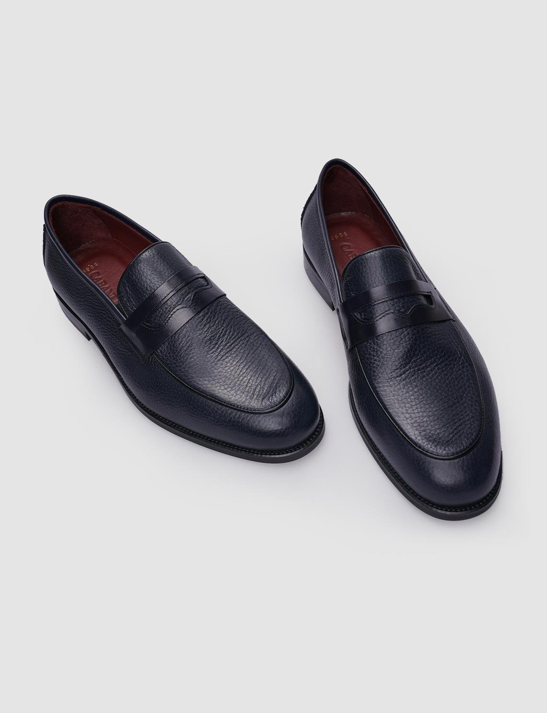 %100 Hakiki Deri Lacivert Erkek Ayakkabı