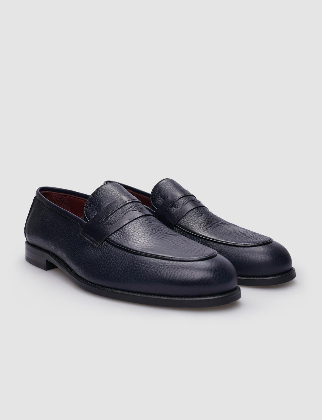 %100 Hakiki Deri Lacivert Erkek Ayakkabı