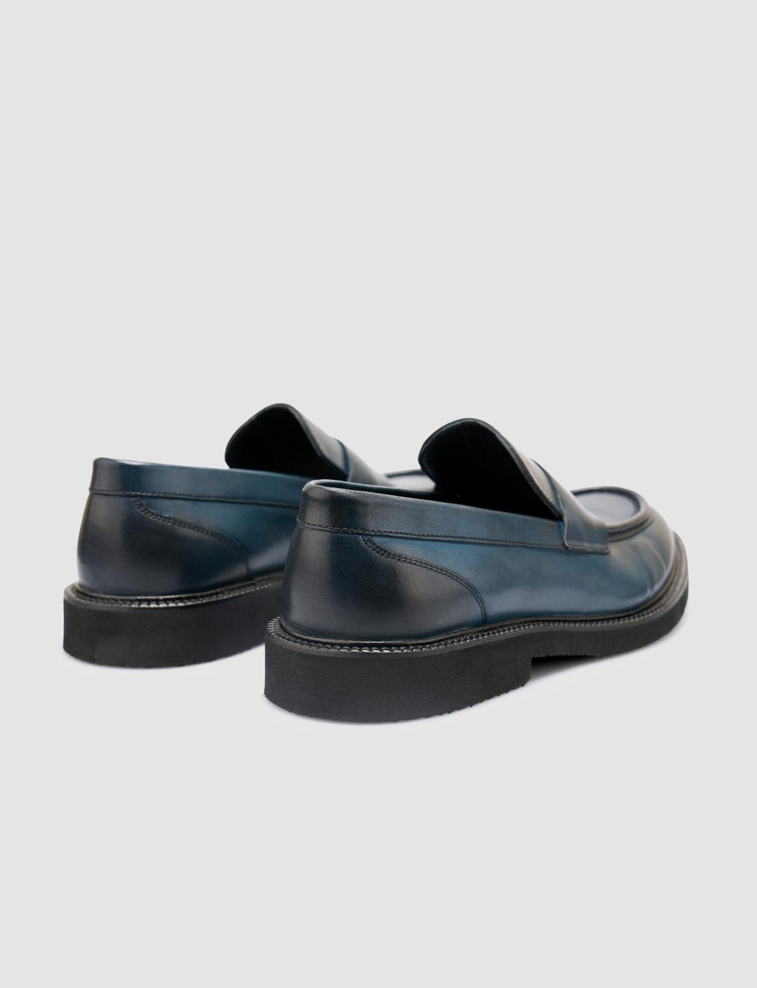 %100 Hakiki Deri Lacivert Erkek Ayakkabı