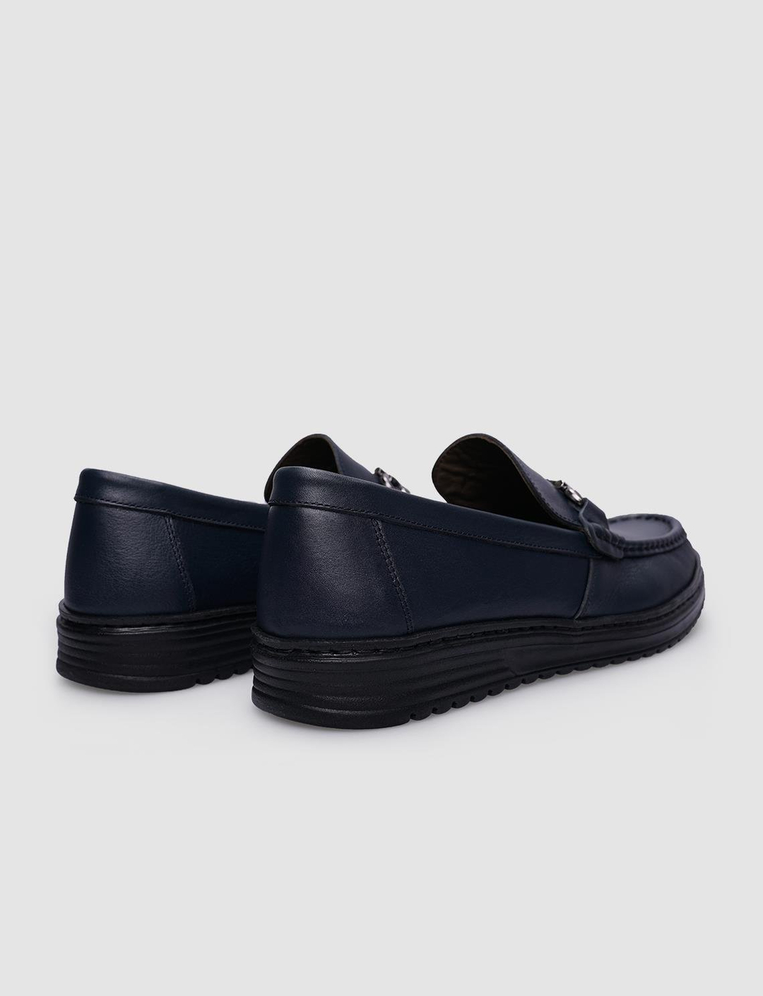 %100 Hakiki Deri Lacivert Erkek Ayakkabı