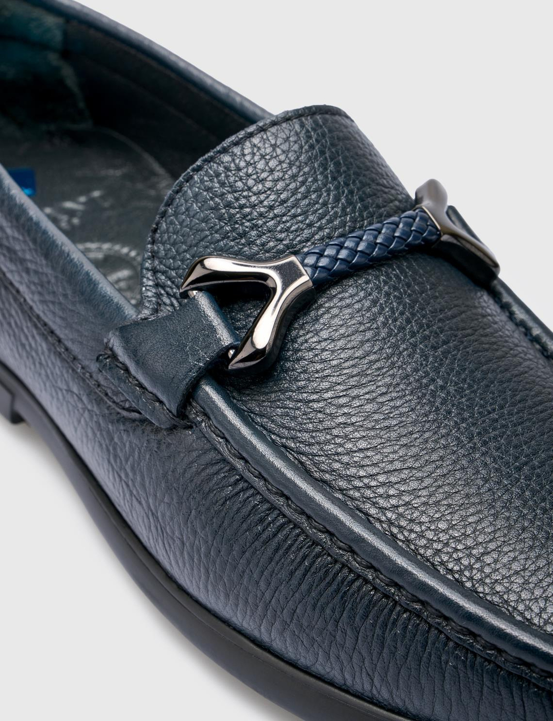 %100 Hakiki Deri Lacivert Erkek Ayakkabı