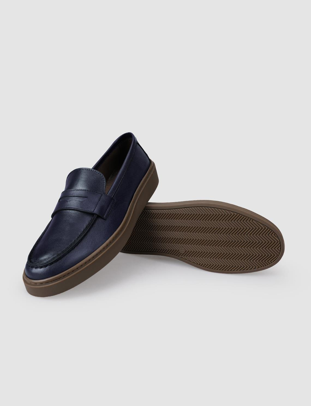 %100 Hakiki Deri Lacivert Erkek Ayakkabı