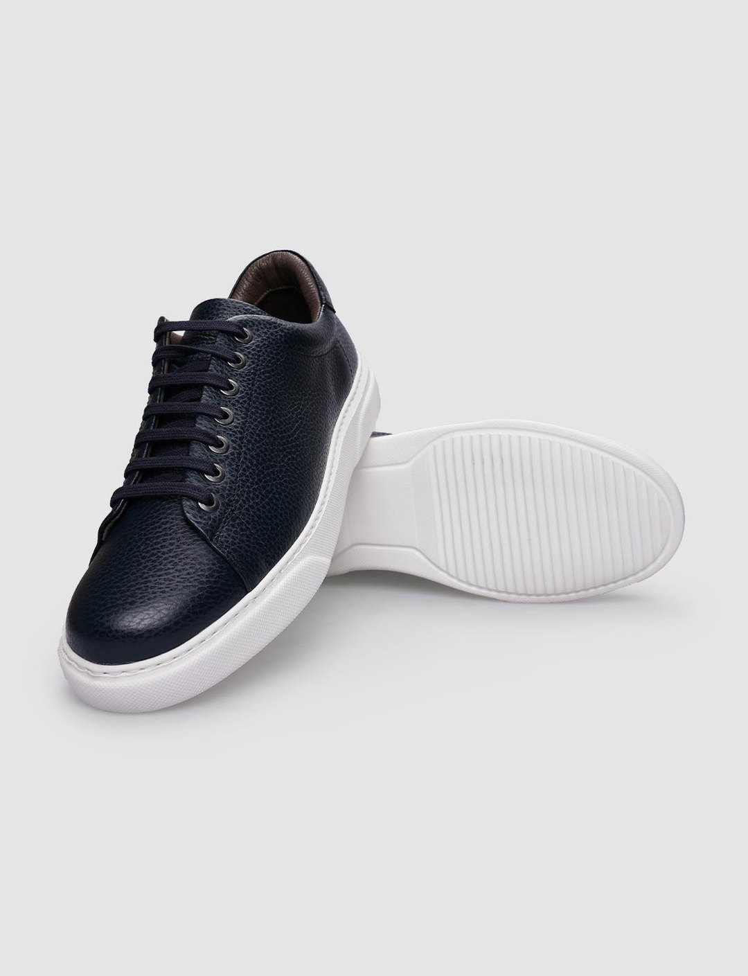 %100 Hakiki Deri Lacivert Erkek Ayakkabı