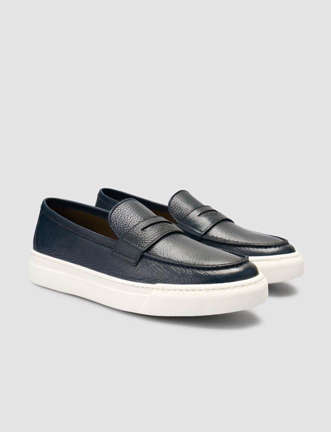 %100 Hakiki Deri Lacivert Erkek Ayakkabı