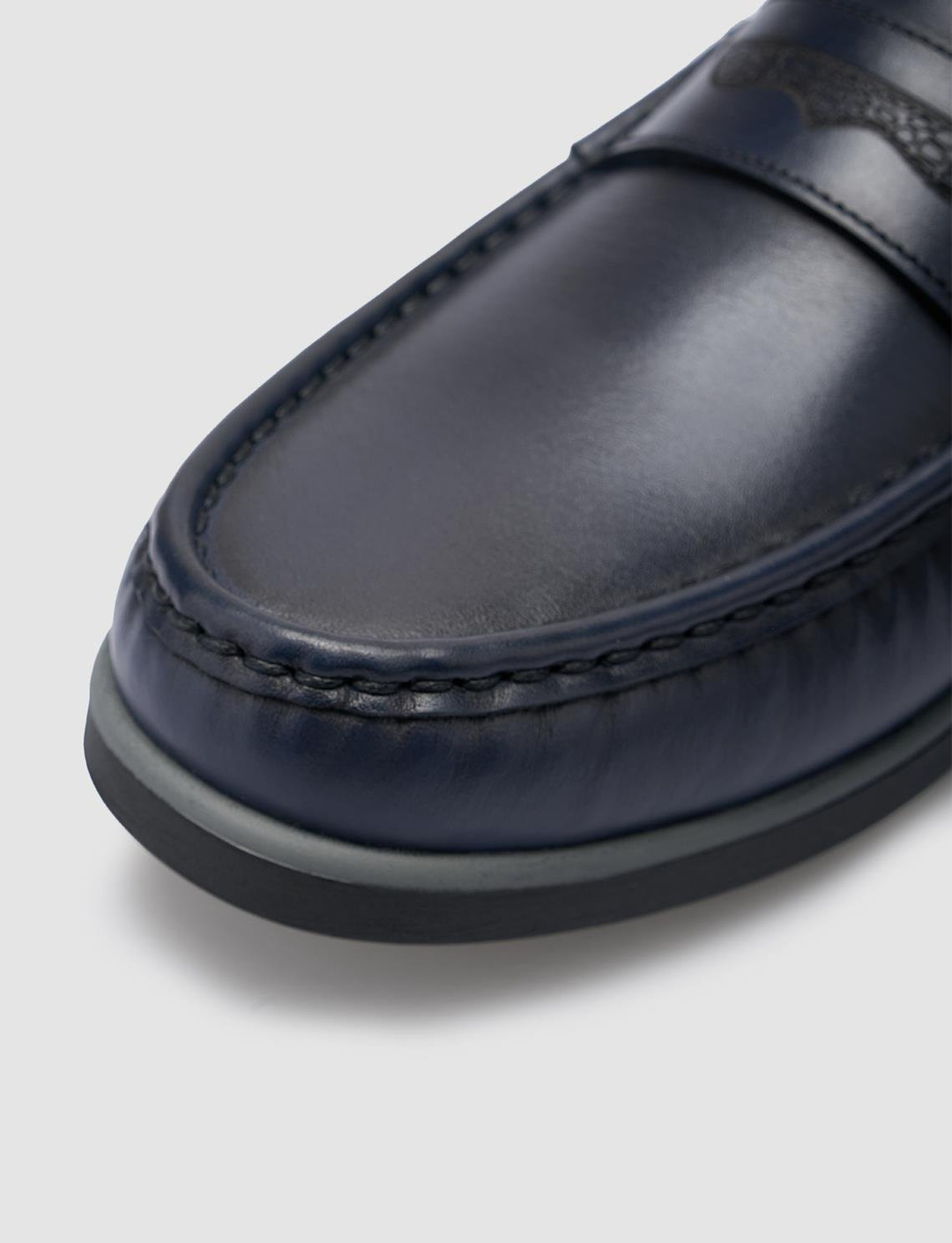 %100 Hakiki Deri Lacivert Erkek Ayakkabı