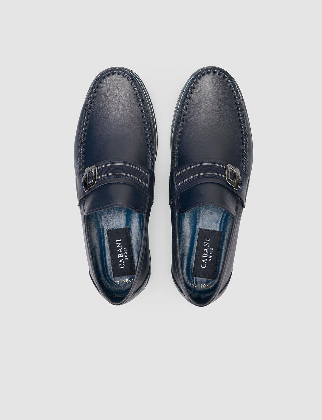 %100 Hakiki Deri Lacivert Erkek Ayakkabı