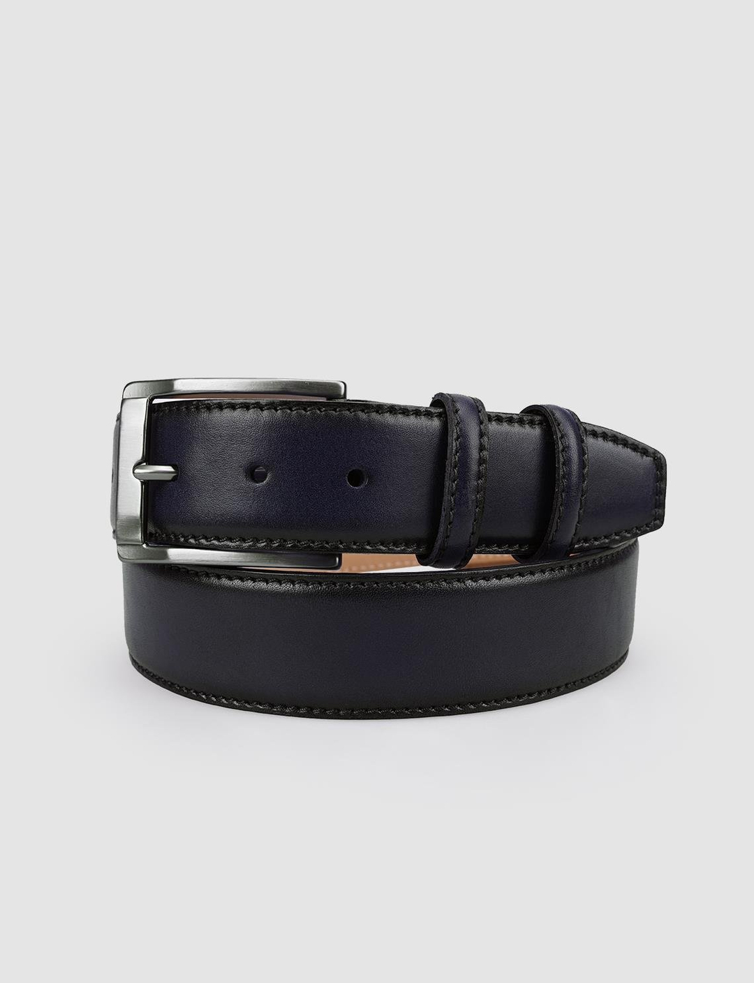 %100 Hakiki Deri Lacivert Erkek Kemer