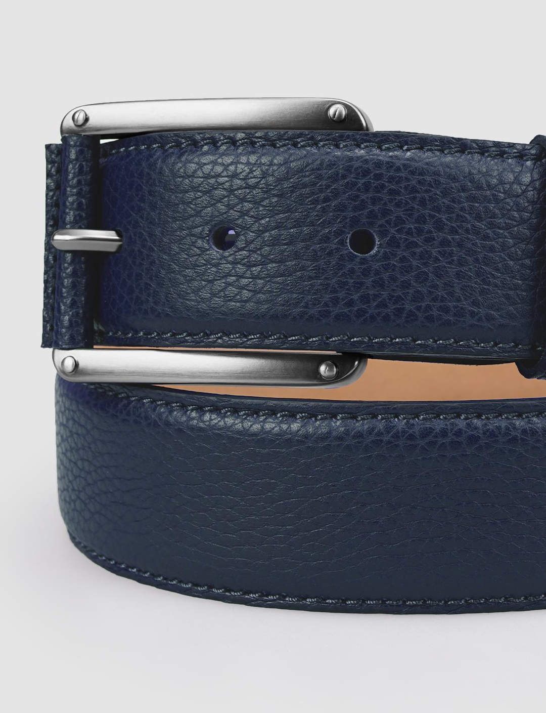 %100 Hakiki Deri Lacivert Erkek Kemer