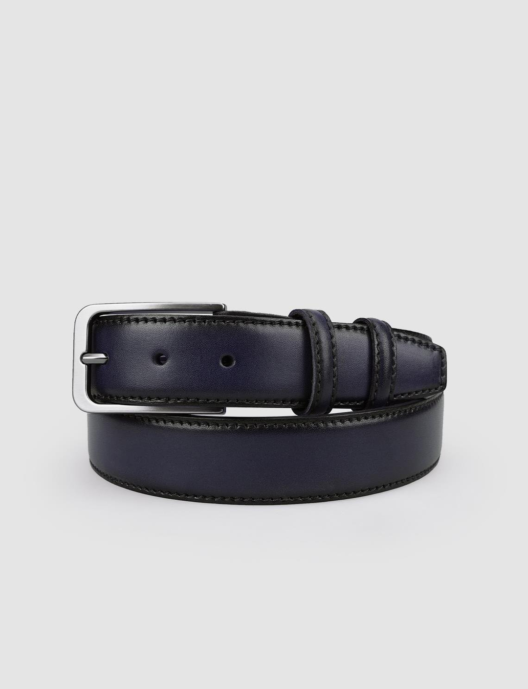 %100 Hakiki Deri Lacivert Erkek Kemer